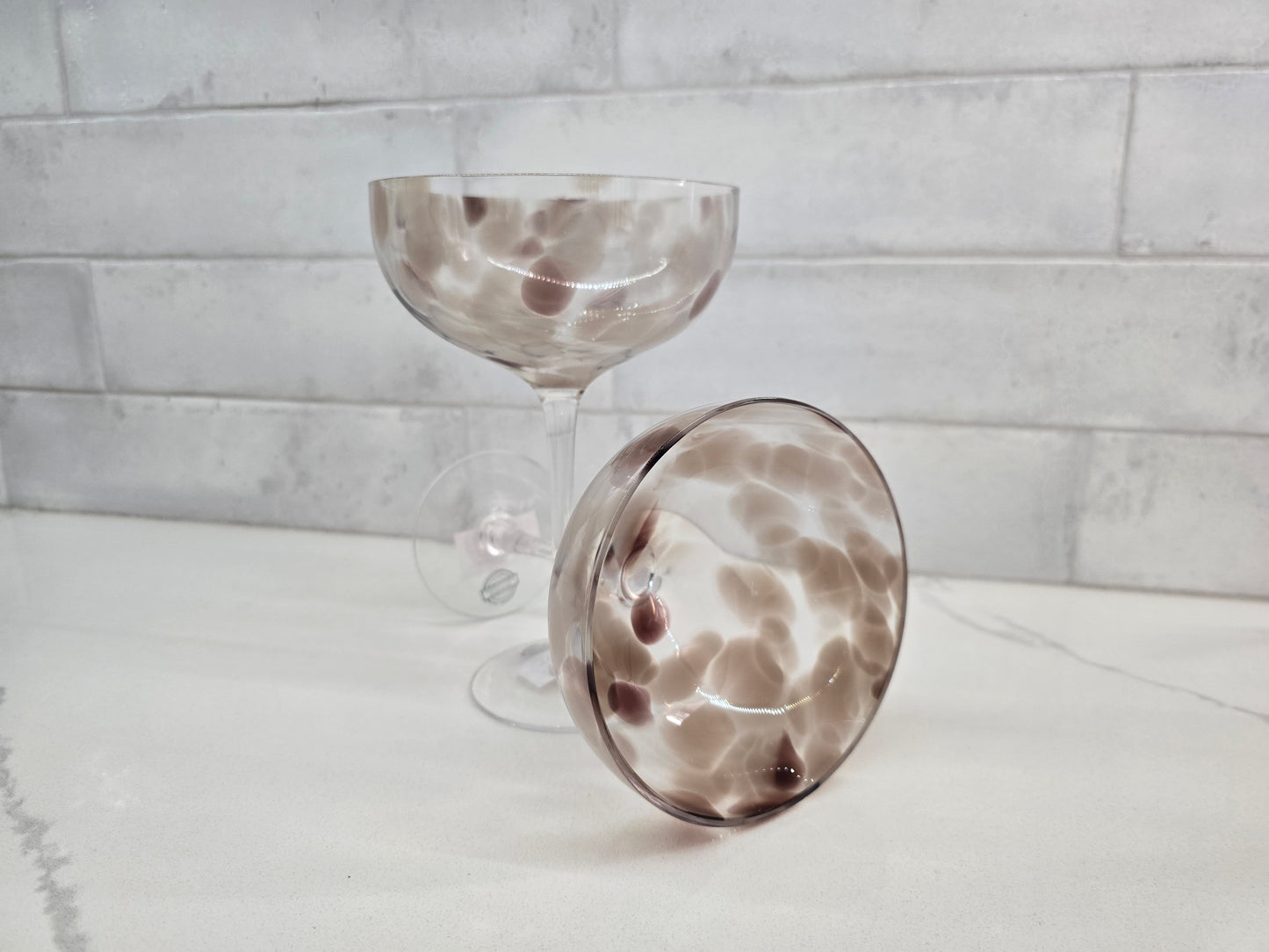 Elegant Tortoise Champagne Glasses
